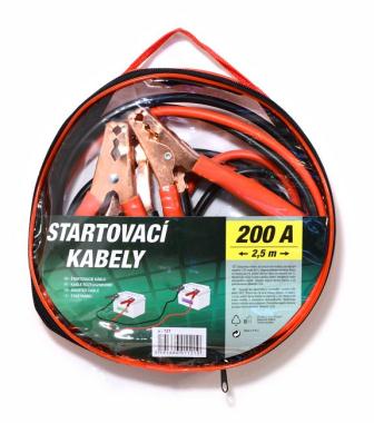 Startovací kabely 200A 2,5m zipper bag   Z3