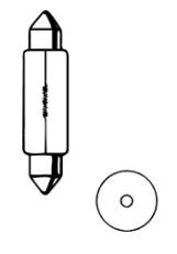 Žárovka 24V  5W 11x38 SV8,5 sufit