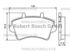 destičky Renault Master Bosch 0986494031 přední