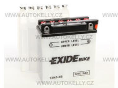 motobaterie 12V  5Ah s.p.40A, EXIDE BIKE   R53