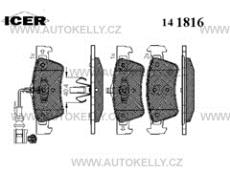 Brzdové destičky, VW Touran