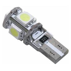 Žárovka 5 SMD LED 12V T10 s rezistorem CAN-BUS 