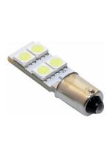 Žárovka 4 SMD LED 12V Ba9S s rezisto CAN-BUS bílá