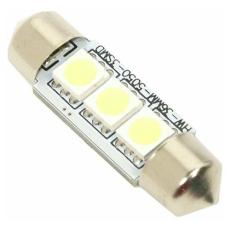 Žárovka 3 SMD LED 12V suf.SV8,5 s rezistorem  SB1