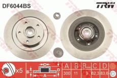 Kotouč brzdový Renault Laguna III zadní SKF