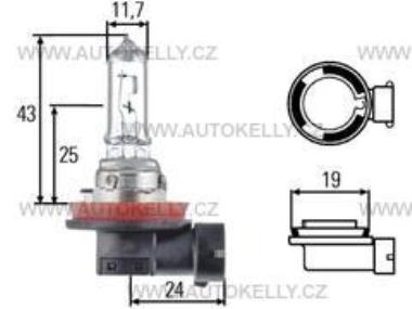 Žárovka HELLA H11 12V 55w