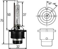 xenon D2S 12V 35W P32D-2 náhradní výbojka 