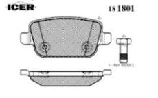 destičky Ford Mondeo 2.0 TDCI 07-zadní ICER