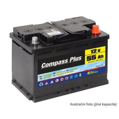 Autobaterie 12V  44Ah 360A COMPASS PLUS