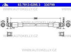 Hadice brzdová Škoda Superb P/L ATE AT330799