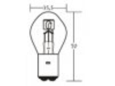 Žárovka 12V 35/35W BA20d S2 motožárovka BOSMA