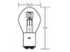 Žárovka 12V 25/25W BA20d S1 motožárovka