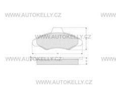 Brzdové destičky Ford Escort sada