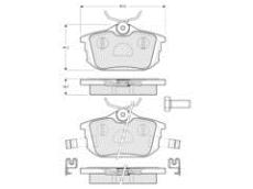 Brzdové destičky Mitsubischi Carisma 1,6 sada