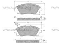 Brzdové destičky, sada Opel Corsa B