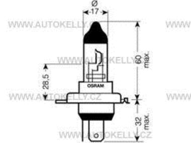 Žárovka 12V 100/80W P43t OFF ROAD OSRAM 