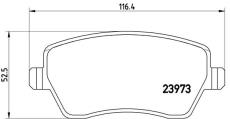 Destičky Renault Clio III přední P68033