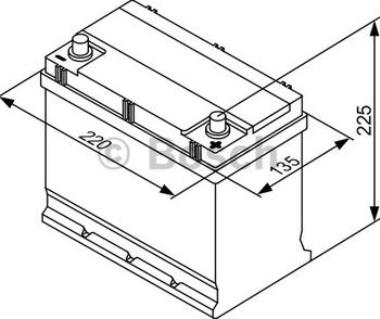 Autobaterie 12V  45Ah Bosch Black S30160